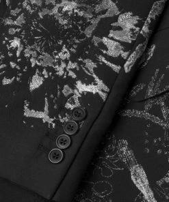 Alexander McQueen Doodle Peak Rever Wool Jacket For Men -Alexander McQueen Elegant store unnamed file 2162