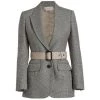 Alexander McQueen Glen Check Belted Coat