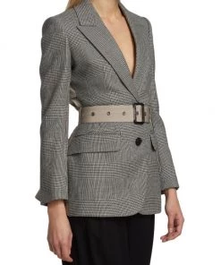 Alexander McQueen Glen Check Belted Coat -Alexander McQueen Elegant store unnamed file 2177