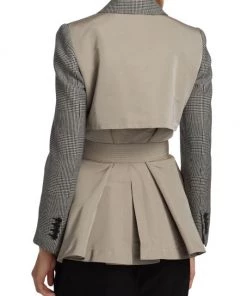 Alexander McQueen Glen Check Belted Coat -Alexander McQueen Elegant store unnamed file 2178