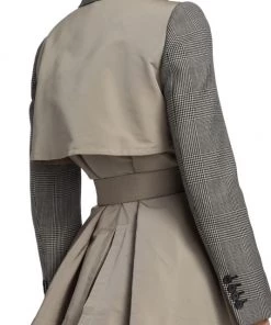 Alexander McQueen Glen Check Belted Coat -Alexander McQueen Elegant store unnamed file 2179