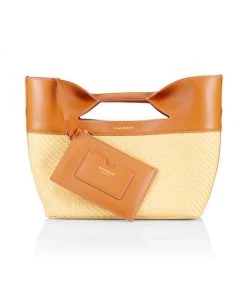 Alexander McQueen The Small Bow Raffia Tote -Alexander McQueen Elegant store unnamed file 2188