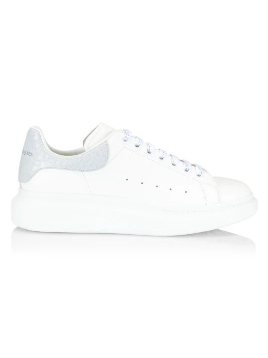 Alexander McQueen Oversized Leather Sneakers For Men 1 Alexander McQueen Oversized Leather Sneakers For Men
