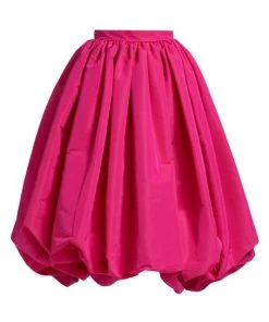 Alexander McQueen Pleated Flared Parachute Midi-Skirt