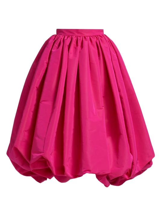 Alexander McQueen Pleated Flared Parachute Midi-Skirt 1 Alexander McQueen Pleated Flared Parachute Midi-Skirt