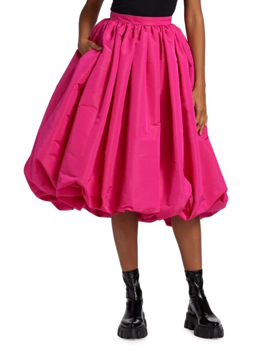 Alexander McQueen Pleated Flared Parachute Midi-Skirt 2 Alexander McQueen Pleated Flared Parachute Midi-Skirt - Image 2