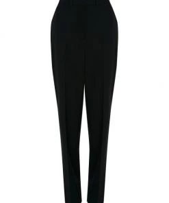 Alexander McQueen High-Waisted Straight-Leg Wool Trousers