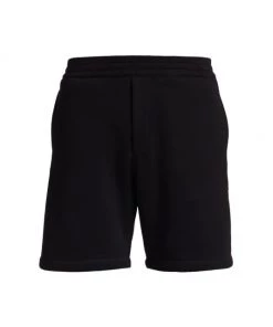 Alexander McQueen Logo Tape Shorts For Men White Mix