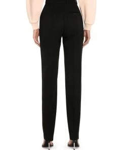 Alexander McQueen High-Waisted Straight-Leg Wool Trousers -Alexander McQueen Elegant store unnamed file 2272