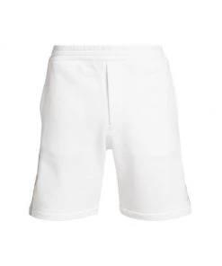 Alexander McQueen Logo Tape Shorts For Men White Mix -Alexander McQueen Elegant store unnamed file 229
