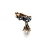 Alexander McQueen Goldtone & Crystal Pearl Earcuff