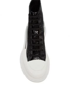 Alexander McQueen Treadslick High-Top Stamped Snake Boots For Men -Alexander McQueen Elegant store unnamed file 2302