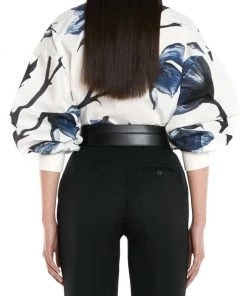 Alexander McQueen Silk Oversized Floral Shirt -Alexander McQueen Elegant store unnamed file 2308