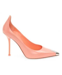 Alexander McQueen Leather Point-Toe Pumps Pop Yellow -Alexander McQueen Elegant store unnamed file 2316