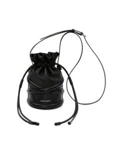 Alexander McQueen The Soft Curve Leather Bucket Bag