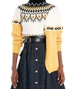 Alexander McQueen Intrasa-Knit Draped Sweater -Alexander McQueen Elegant store unnamed file 2333