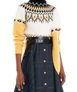 Alexander McQueen Intrasa-Knit Draped Sweater -Alexander McQueen Elegant store unnamed file 2334