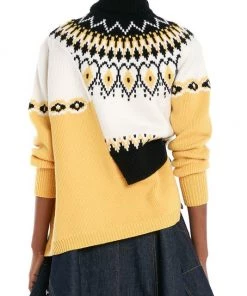 Alexander McQueen Intrasa-Knit Draped Sweater -Alexander McQueen Elegant store unnamed file 2335