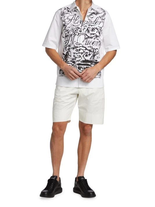 Alexander McQueen Script Logo Shirt For Men 2 Alexander McQueen Script Logo Shirt For Men - Image 2