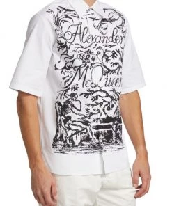 Alexander McQueen Script Logo Shirt For Men 10 Alexander McQueen Script Logo Shirt For Men -Alexander McQueen Elegant store unnamed file 2339