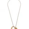 Alexander McQueen Goldtone Long Molten Metal Pendant Necklace