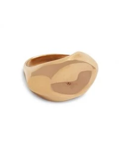 Alexander McQueen Goldtone Molten Metal Ring
