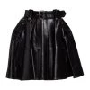 Alexander McQueen Belted Cowhide Leather Miniskirt