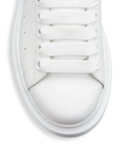 Alexander McQueen Women's Metallic Oversized Sneakers White Rose Gold -Alexander McQueen Elegant store unnamed file 24