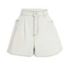 Alexander McQueen Wide-Leg Denim Shorts