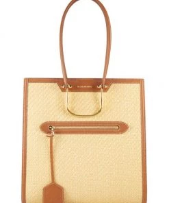 Alexander McQueen Tall Story Raffia Tote