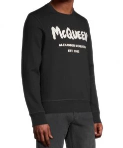 Alexander McQueen Graffiti Logo Crewneck Sweatshirt For Men 9 Alexander McQueen Graffiti Logo Crewneck Sweatshirt For Men -Alexander McQueen Elegant store unnamed file 2460