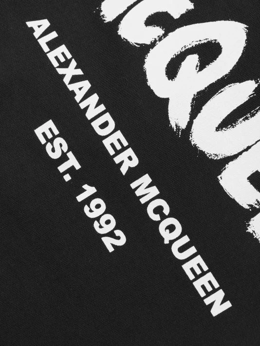 Alexander McQueen Graffiti Logo Crewneck Sweatshirt For Men 6 Alexander McQueen Graffiti Logo Crewneck Sweatshirt For Men - Image 6