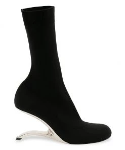 Alexander McQueen Stretch Sculptural-Heel Boots