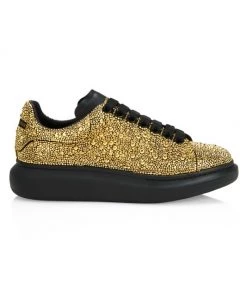 Alexander McQueen Spiked Leather Sneakers For Men