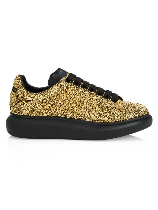 Alexander McQueen Spiked Leather Sneakers For Men 1 Alexander McQueen Spiked Leather Sneakers For Men