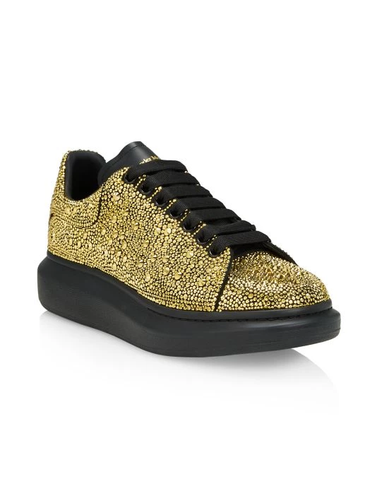 Alexander McQueen Spiked Leather Sneakers For Men 2 Alexander McQueen Spiked Leather Sneakers For Men - Image 2