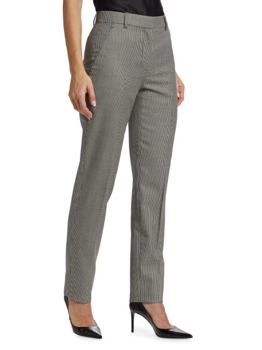 Alexander McQueen Long Houndstooth Cigarette Trousers 3 Alexander McQueen Long Houndstooth Cigarette Trousers - Image 3