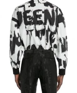 Alexander McQueen Exploded Graffiti Denim Overshirt For Men -Alexander McQueen Elegant store unnamed file 2503