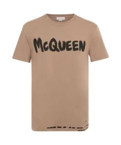 Alexander McQueen Graffiti Logo Cotton T-Shirt For Men Natural 9 Alexander McQueen Graffiti Logo Cotton T-Shirt For Men Natural -Alexander McQueen Elegant store unnamed file 2507