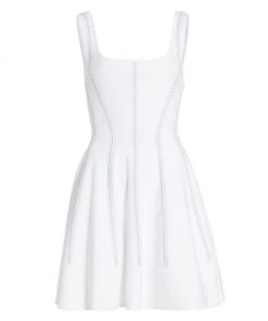 Alexander McQueen Jacq Stitch Detail Minidress