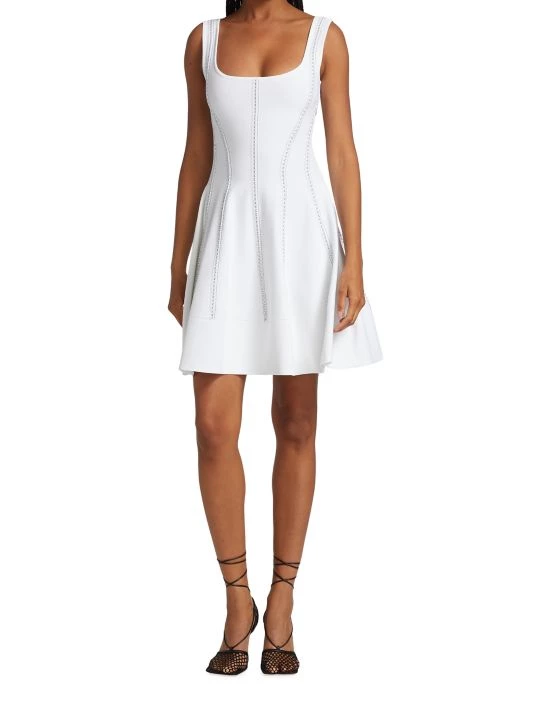 Alexander McQueen Jacq Stitch Detail Minidress 2 Alexander McQueen Jacq Stitch Detail Minidress - Image 2