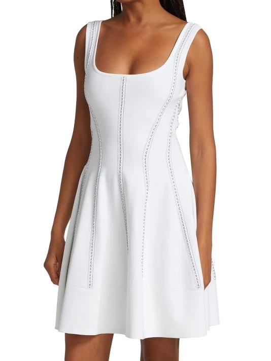 Alexander McQueen Jacq Stitch Detail Minidress 4 Alexander McQueen Jacq Stitch Detail Minidress - Image 4