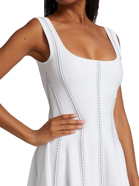 Alexander McQueen Jacq Stitch Detail Minidress 6 Alexander McQueen Jacq Stitch Detail Minidress - Image 6