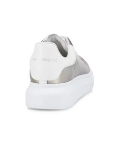 Alexander McQueen Metallic Leather Low-Top Sneakers For Men -Alexander McQueen Elegant store unnamed file 2554