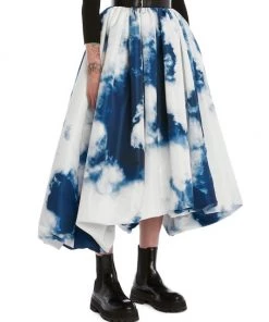 Alexander McQueen Parachute Sky Print Midi-Skirt 6 Alexander McQueen Parachute Sky Print Midi-Skirt -Alexander McQueen Elegant store unnamed file 2563
