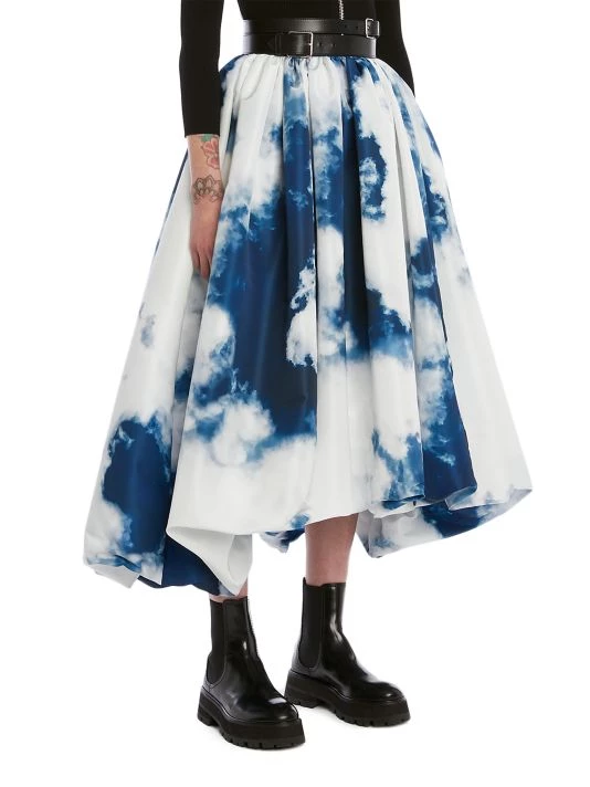 Alexander McQueen Parachute Sky Print Midi-Skirt 3 Alexander McQueen Parachute Sky Print Midi-Skirt - Image 3