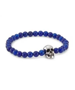 Alexander McQueen Skull Beaded Bracelet For Men