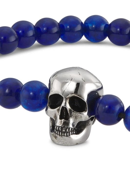 Alexander McQueen Skull Beaded Bracelet For Men 3 Alexander McQueen Skull Beaded Bracelet For Men - Image 3
