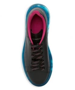 Alexander McQueen Men's Transparent Sole Colorblock Platform Leather Sneakers For Men White -Alexander McQueen Elegant store unnamed file 2576