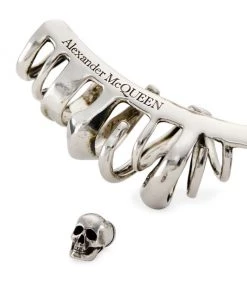 Alexander McQueen Silvertone Multi-Hoop Ear Cuff -Alexander McQueen Elegant store unnamed file 2594